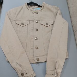 Draper James Stylish Tan Some Stretch Denim Jacket
